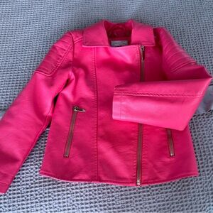 Faux leather jacket for girls